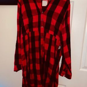 Fall plaid dress